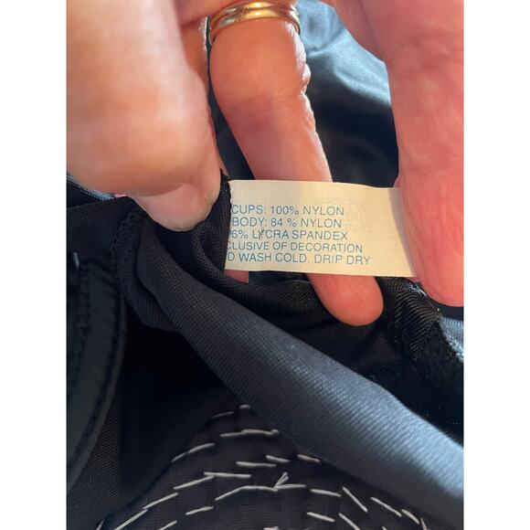 Dare To Wear black embellished corset dress beaded mini padded underwire 36 B/C - Picture 8 of 8